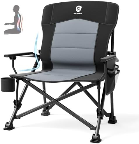 Black lumbar support quad chair