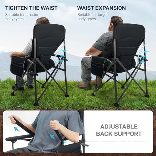 Black lumbar support quad chair — photo 4