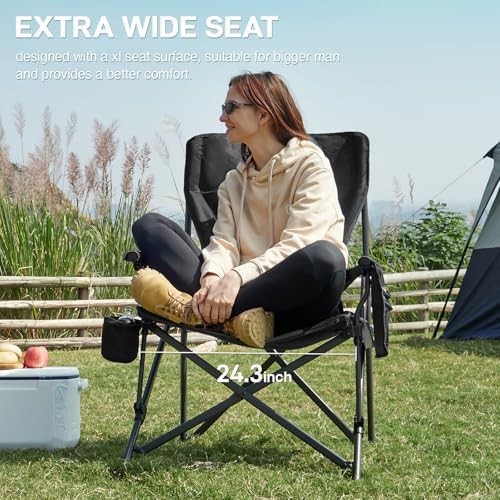 Black lumbar support quad chair — photo 5