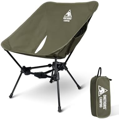 Folding backpacking chair for hiking and outdoor camping