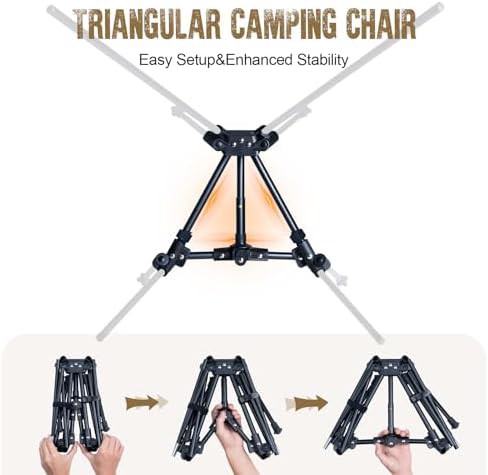 Folding backpacking chair for hiking and outdoor camping — photo 5