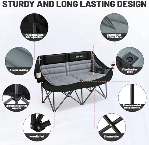 Extra Large Double Padded Camping Chair — photo 5