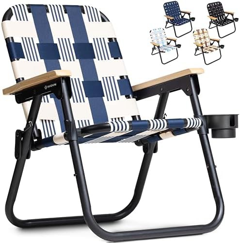 Lido Pattern WOVN Beach Backpack Chair