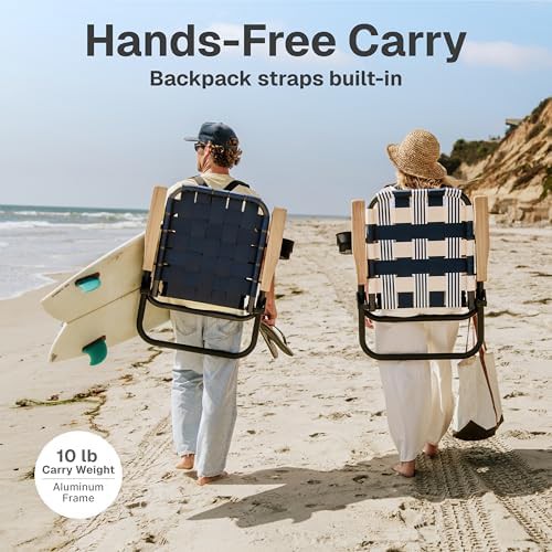 Lido Pattern WOVN Beach Backpack Chair — photo 3