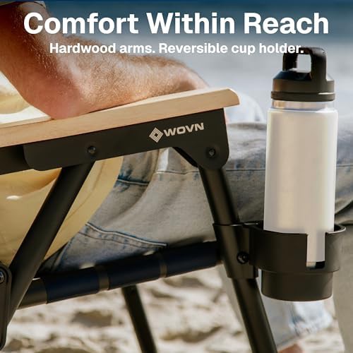 Navy WOVN Beach Backpack Folding Chair — photo 5