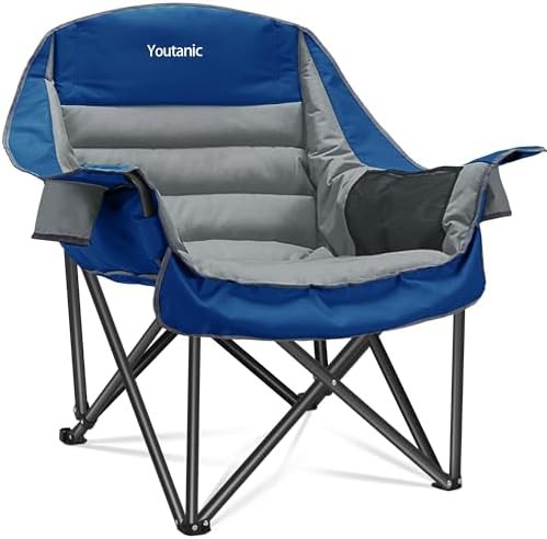 Oversized Padded Folding Camping Chair