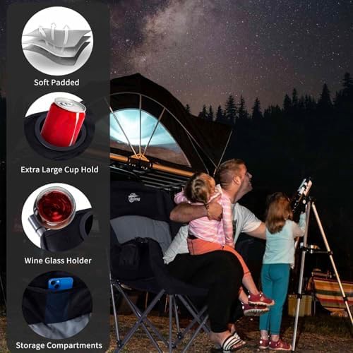 Padded 500 lbs XL heavy duty camping chair — photo 5