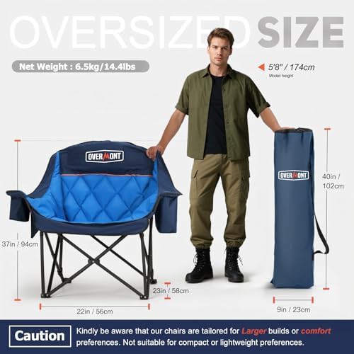 Heavy duty XL camping chair — photo 3