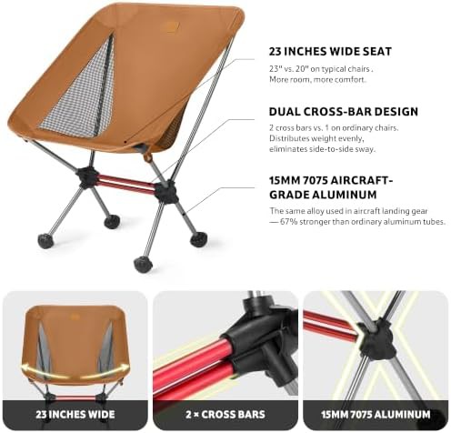 Compact Ultralight Chair in Khaki Finish — photo 4