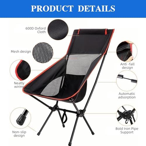 Navy blue ultralight folding chair set — photo 4