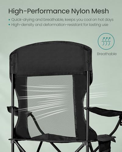 Breathable Mesh Camping Chairs Pair — photo 4