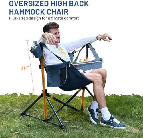 Hammock swinging chair oversized 400 lbs load — photo 3
