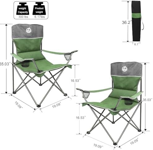 Green folding conversation set with table — photo 3