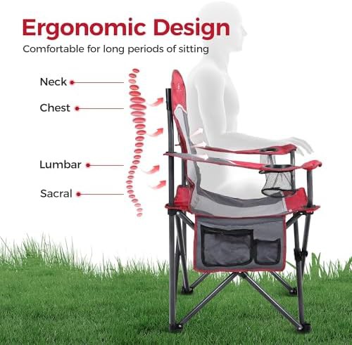 Grey Heavy Duty 400 lbs Mesh Chair — photo 3