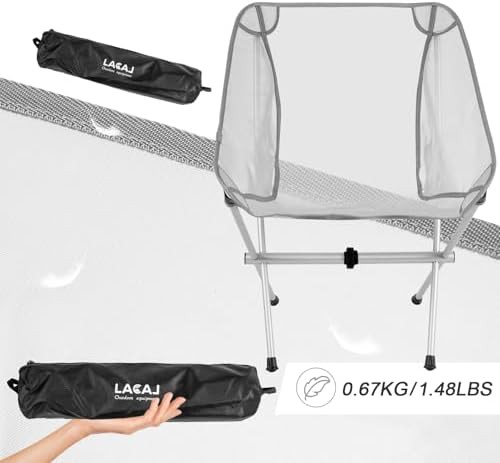 Gotop ultra light grey aluminum camping chair — photo 3