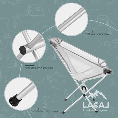 Gotop ultra light grey aluminum camping chair — photo 5