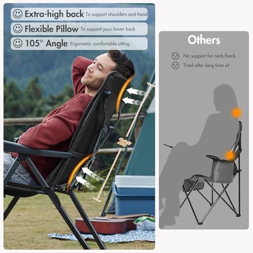 Reclining Camping Chair with Adjustable Back — photo 4