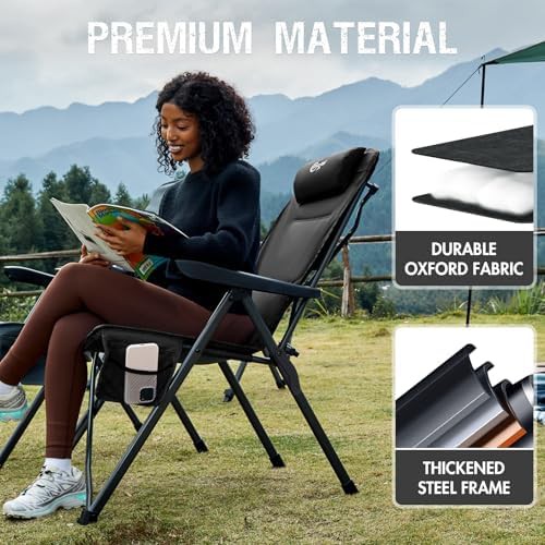 Reclining Camping Chair with Adjustable Back — photo 5