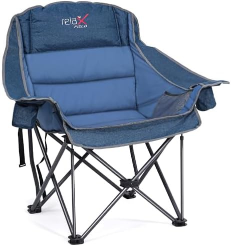 Oversized Navy Blue Folding Camp Chair