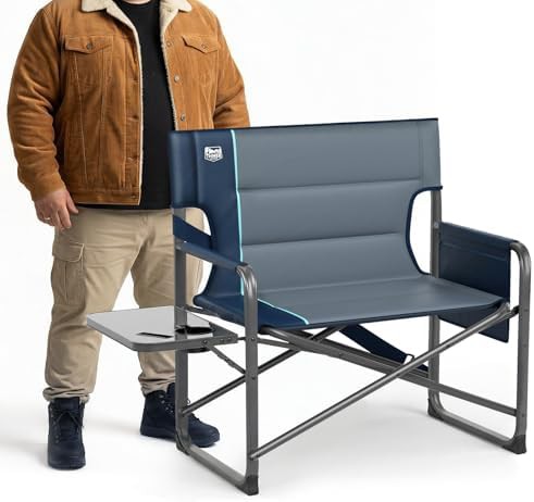 Extra wide director chair heavy duty folding