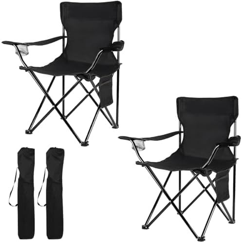 Two pack folding chairs yard