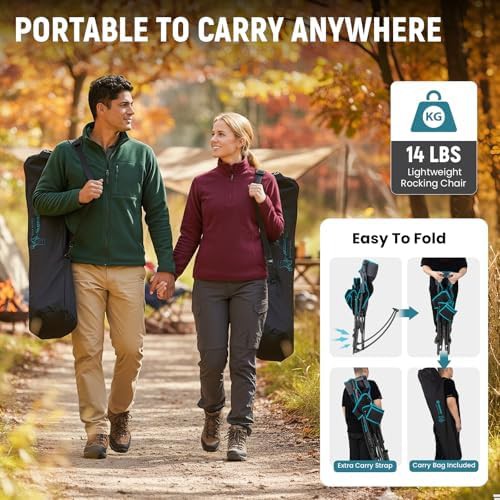 Rocking folding adult camping chair — photo 4