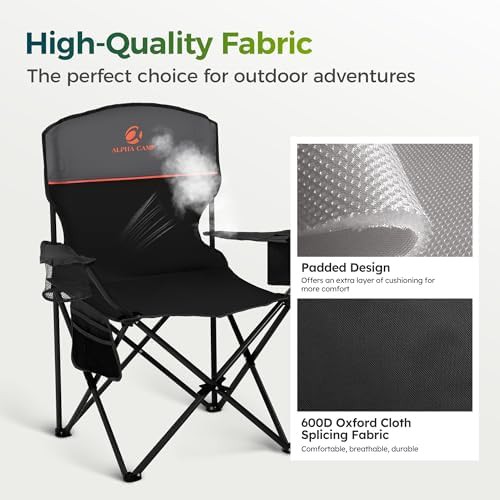 Folding adults lawn chair for camping outdoor — photo 5