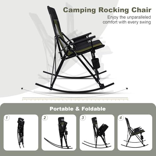 Portable outdoor rocking camping chair — photo 4
