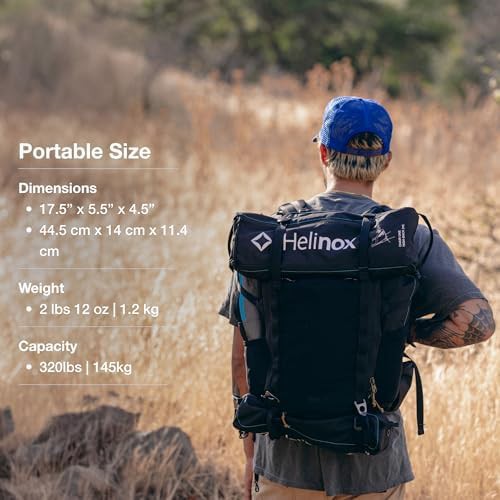 High-performance high-back camping chair in black — photo 4