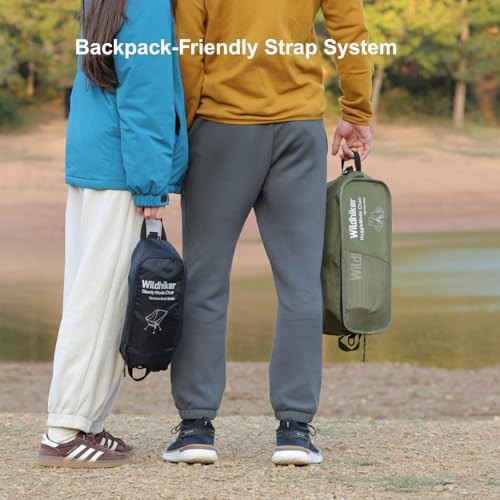 Green high back folding camping chair — photo 5