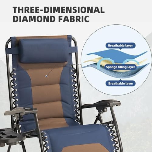 Zero Gravity Padded Reclining Lounge Chair — photo 5
