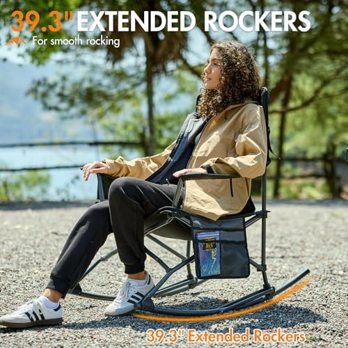 Rocking Camping Chair Folding Portable Rocker — photo 4