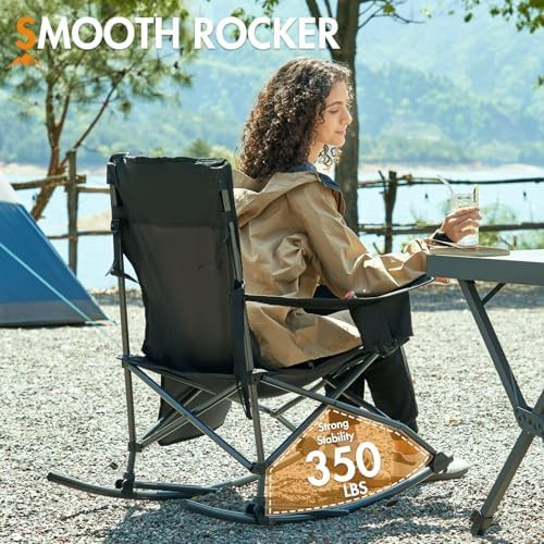 Rocking Camping Chair Folding Portable Rocker — photo 5
