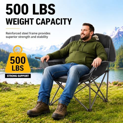 Colegence padded oversized adult lawn chair two pack — photo 4