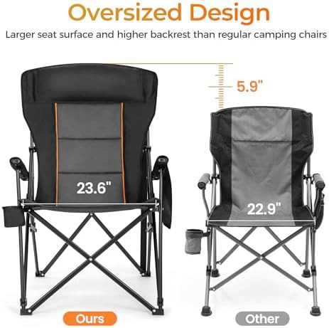Heavy Duty 550 lbs Padded Chairs Pair — photo 3
