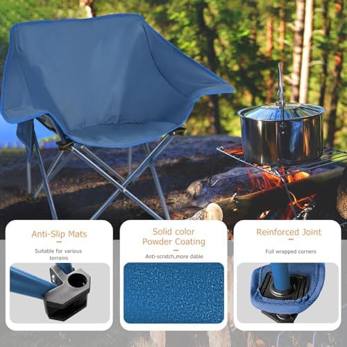 Portable collapsible outdoor folding sports chair — photo 4