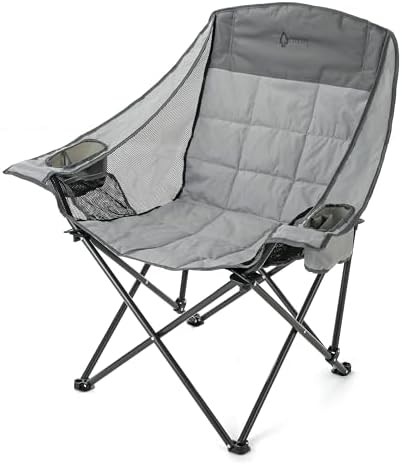 Oversized folding camp chair hunting