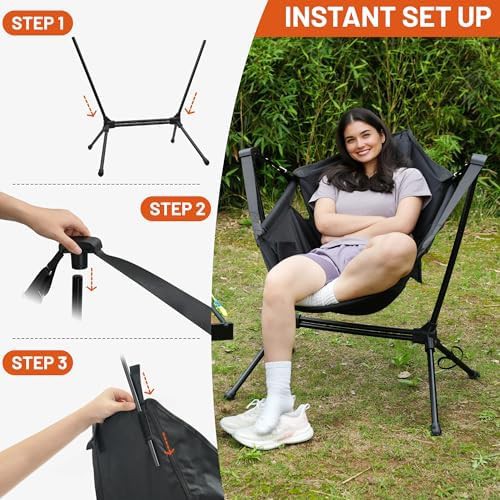 Hammock Swinging Portable Rocker Chair — photo 5