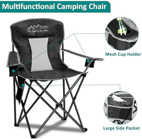 Two Pack Portable Mesh Folding Chairs — photo 4