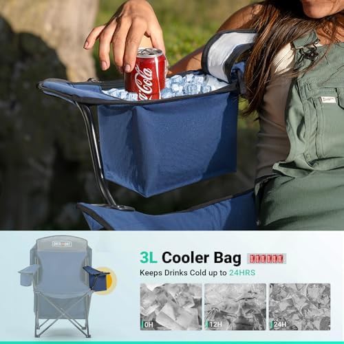Two pack camping chairs with canopy — photo 4