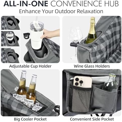 Padded heavy duty outdoor folding chair — photo 4