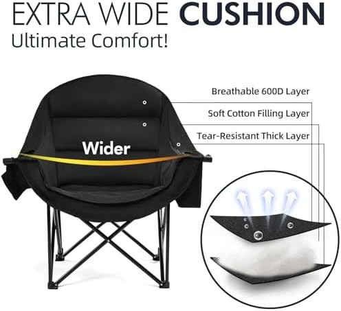 Oversized outdoor camp chair for adults — photo 3
