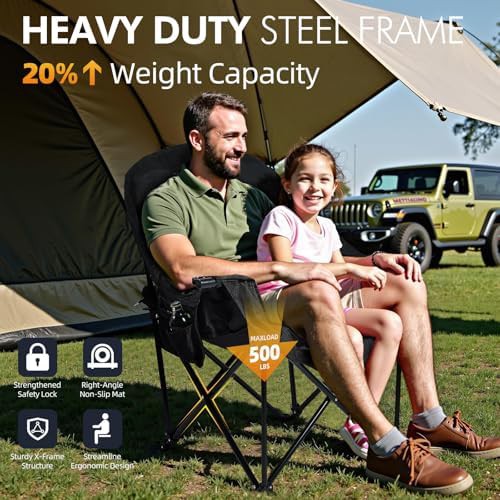 Oversized outdoor camp chair for adults — photo 5