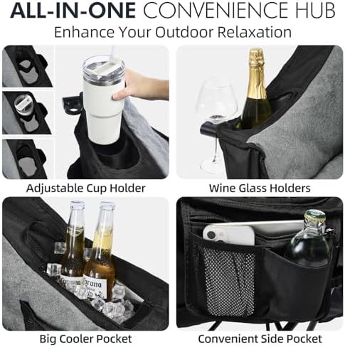 Heavy duty padded outdoor camping chair — photo 4