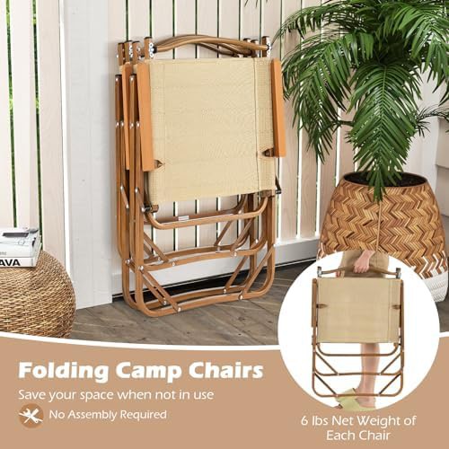 Aluminum frame lightweight folding camp chairs — photo 4
