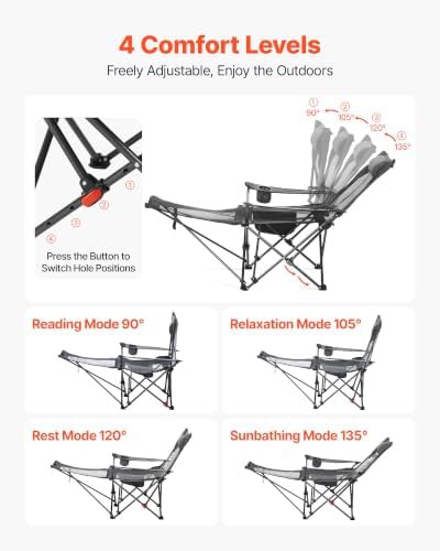 Gray Reclining Lounger with Adjustable Footrest — photo 4