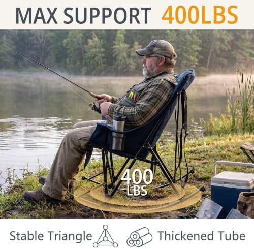 Oversized rocking camping chair for adults — photo 4