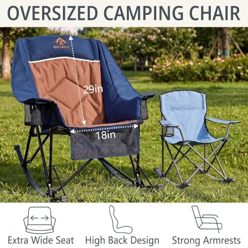 Oversized rocking camping chair for adults — photo 5