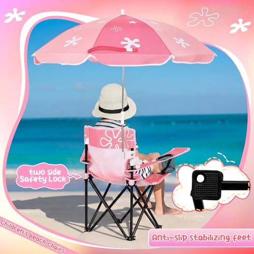 Flower patterned toddler beach chair — photo 4