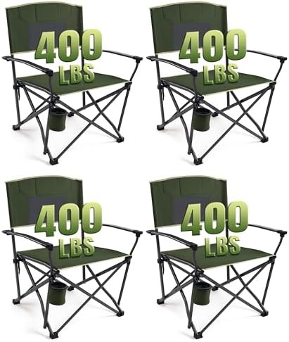 Heavy Duty Oversized Camping Chairs Four Pack